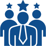 Three star-rated figures icon